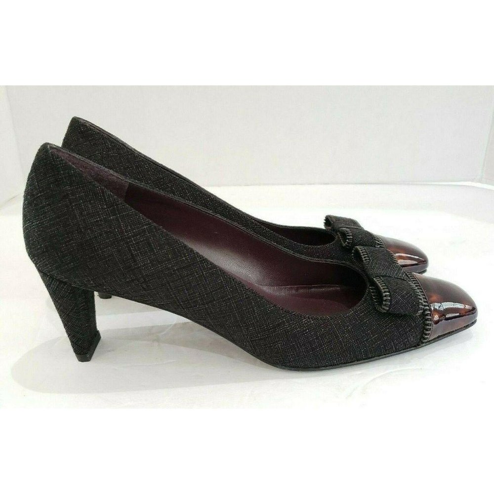 Stuart Weitzman Tortoise Shell Cap Toe Heels 7ss - image 4